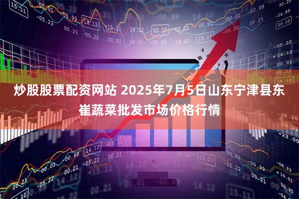 炒股股票配资网站 2025年7月5日山东宁津县东崔蔬菜批发市场价格行情