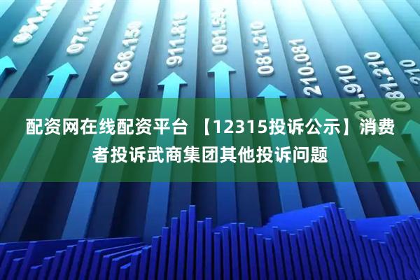 配资网在线配资平台 【12315投诉公示】消费者投诉武商集团其他投诉问题